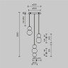 Подвесной светильник MAYTONI DROP MOD273PL-L33CH3K